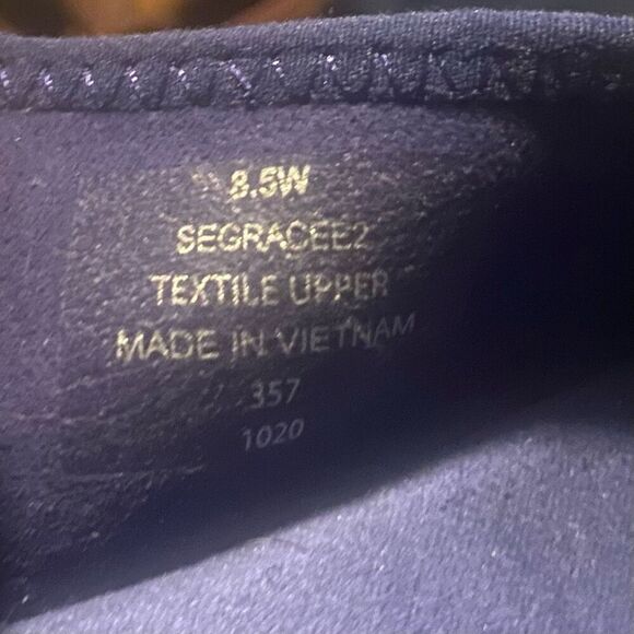 Easy Spirit Gracee2 Navy Mesh Adjustable Slingback Comfort Sneakers Size 8.5W - Picture 8 of 8